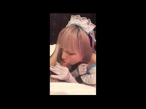 ❤️ Idol Seapánach [mayuka], culaith maid na Fraince, cuid 1, blowjob agus jerk off le lotion ❤️❌  Porn fb  linn ☑